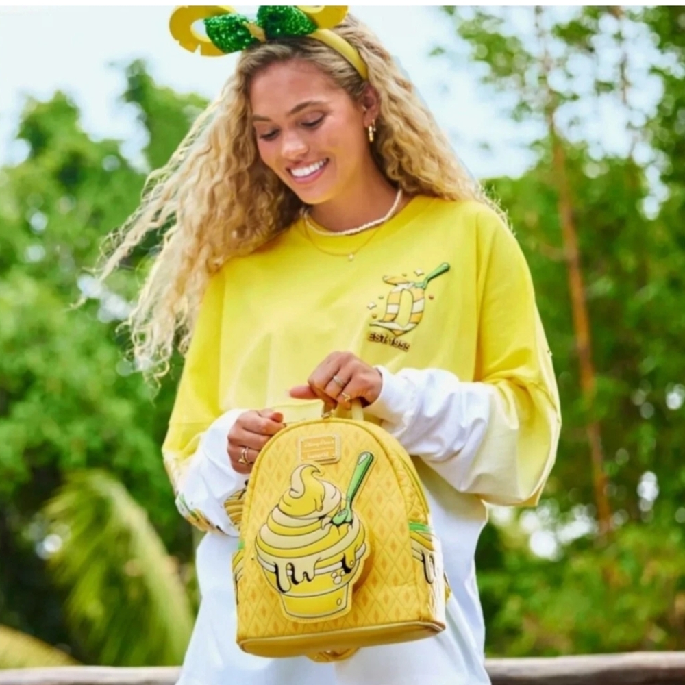 Loungefly Yellow Backpack with Ice Cream Motif